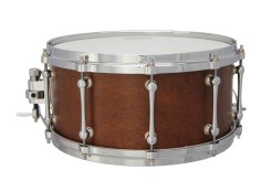 14" x 6,5" Snare Drum, Klangmacherei Birke-Kupfer-Birke Kessel mit Mahagoni Außenfurnier, matt lackiert